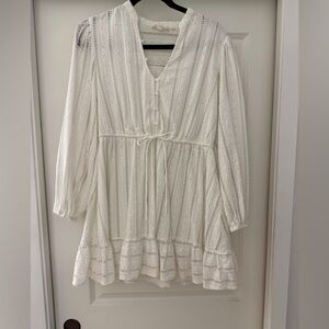 Elegant White Lace Dress